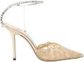 Jimmy Choo Saeda 100 Pump - Beige