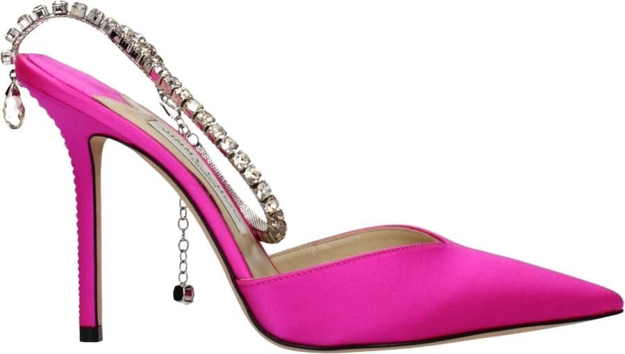 Jimmy Choo Saeda 100 Satin Pomp