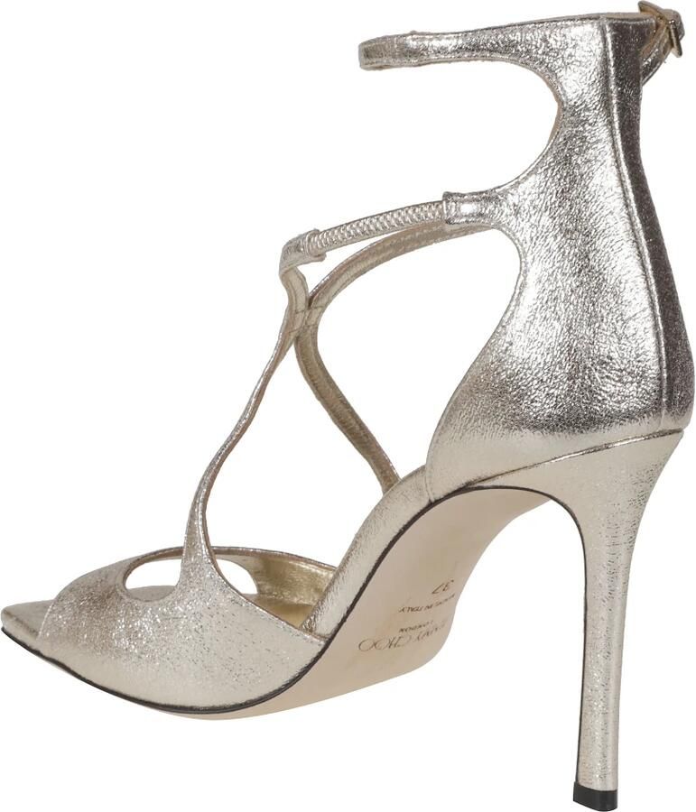 Jimmy Choo Metallic Leren Hakken in Goud - Foto 6