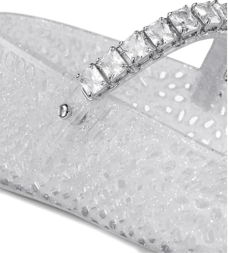 Jimmy Choo Roze Ballerina Schoenen met Kristalversiering