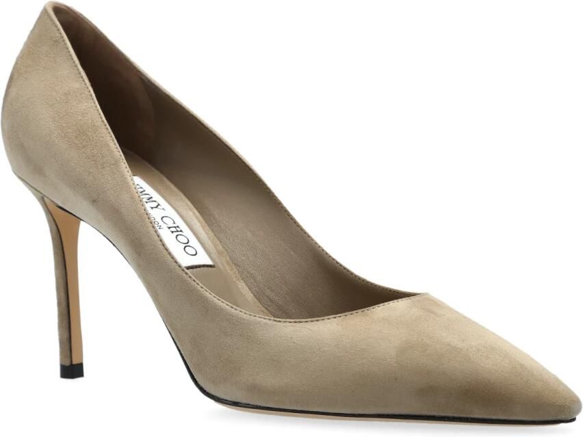 Jimmy Choo Beige Platte Schoenen met Hoge Stiletto Hak - Foto 3