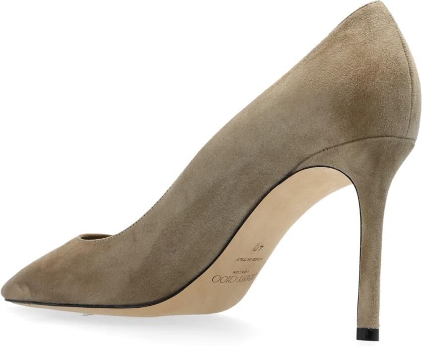 Jimmy Choo Beige Platte Schoenen met Hoge Stiletto Hak - Foto 2