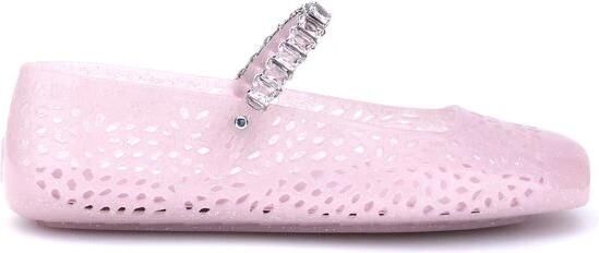 Jimmy Choo Roze Jelly Ballerina's Schoenen - Foto 3