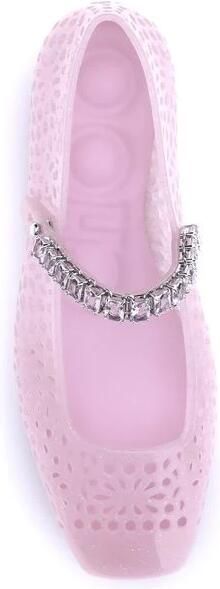 Jimmy Choo Roze Jelly Ballerina's Schoenen