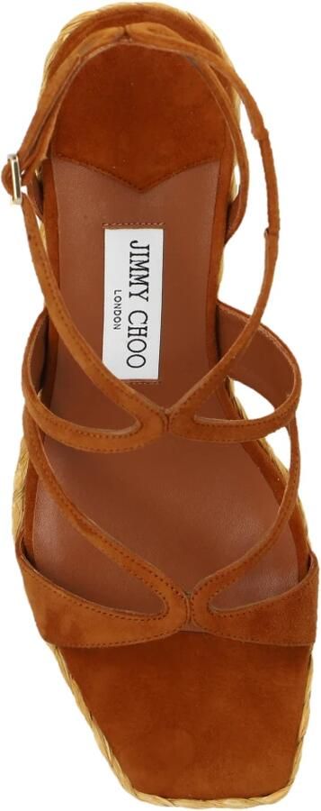 Jimmy Choo Wig Sandalen Ayla 85 Brown Dames - Foto 2