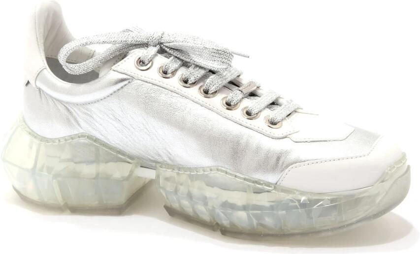 Jimmy Choo Diamond F sneaker van kalfsleer met metallic finish - Foto 3
