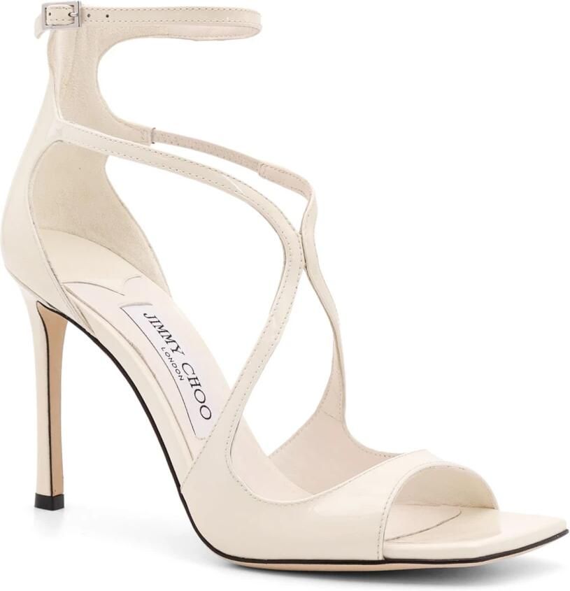 Jimmy Choo Witte Sandalen met Verstelbare Band