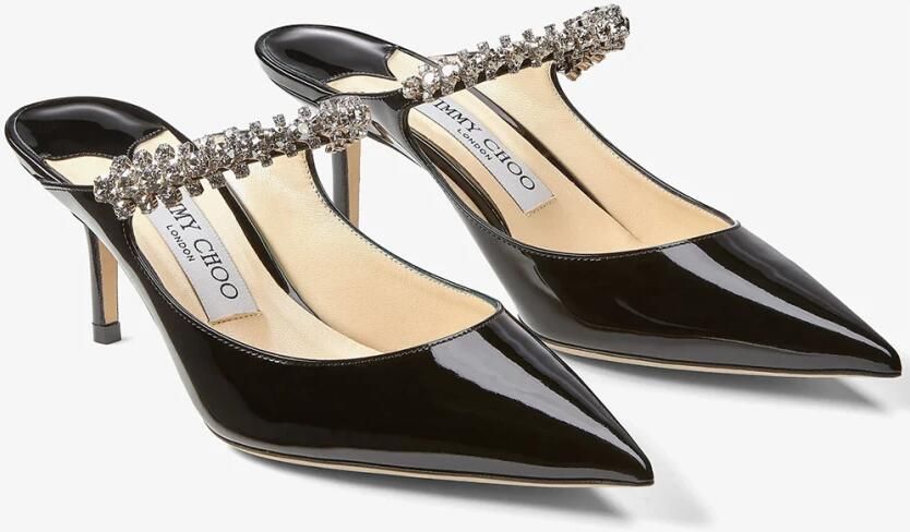 Jimmy Choo Zwarte sandalen met kristallen - Foto 4