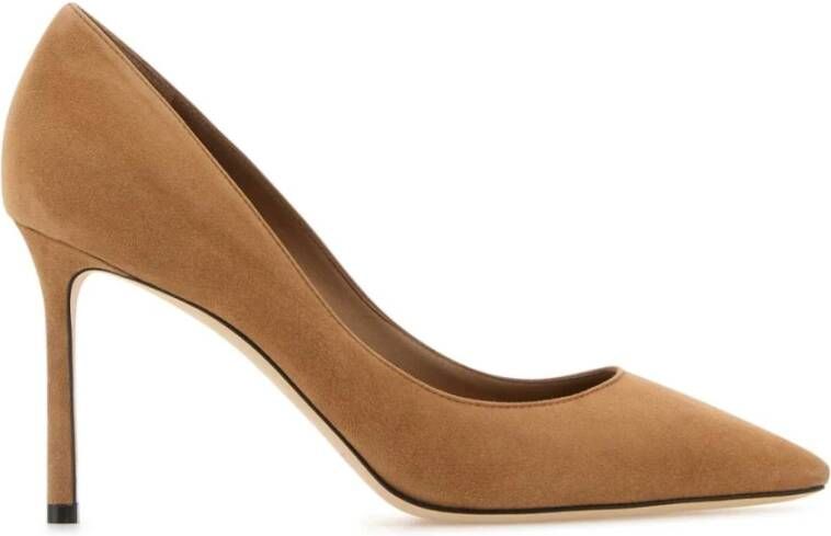 Jimmy Choo Kameel Suède Romy Pumps