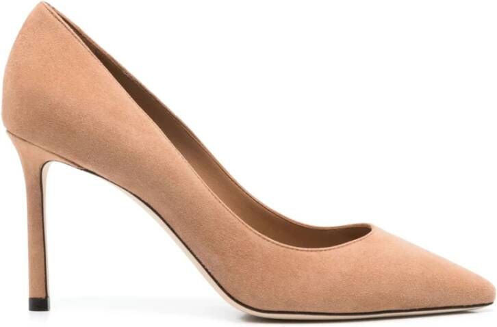 Jimmy Choo Karamelbruine Slip-On Stiletto Hakken