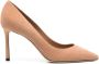 Jimmy Choo Karamelbruine Slip-On Stiletto Hakken - Thumbnail 1