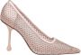Jimmy Choo Kristal Mesh Pumps Naakt Satijn - Thumbnail 1