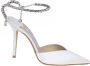 Jimmy Choo Kristal Satijnen Slingback Hakken Gray Dames - Thumbnail 1
