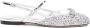 Jimmy Choo Kristal versierde platte schoenen zilver - Thumbnail 1