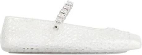 Jimmy Choo Kristalversierde transparante jelly ballerina's - Foto 2