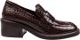 Jimmy Choo Krokodillenprint Leren Loafer Chocoladekleur - Thumbnail 1