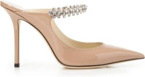 Jimmy Choo Lakleren Laceless Hakken Sabots Roze Dames