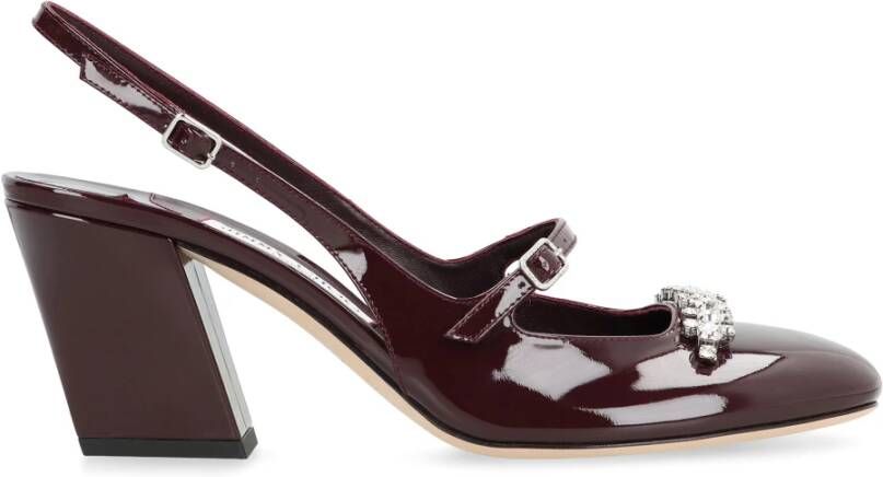 Jimmy Choo Lakleren Slingback Pumps met Gesp