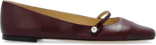 Jimmy Choo Leren ballerina's 'Elisa' Red Dames