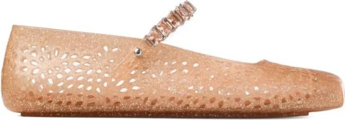 Jimmy Choo Licht Toffee Zilver Mix Jelly Schoenen