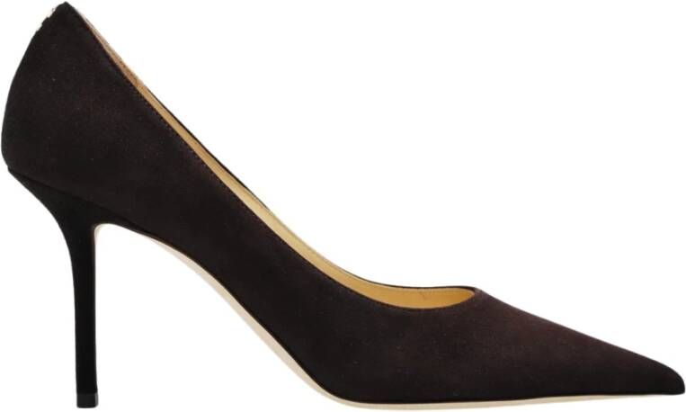 Jimmy Choo Liefde suède stiletto pumps Bruin Dames