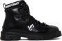 Jimmy Choo Zwarte en witte Marlow wandelschoenen Black Heren - Thumbnail 1