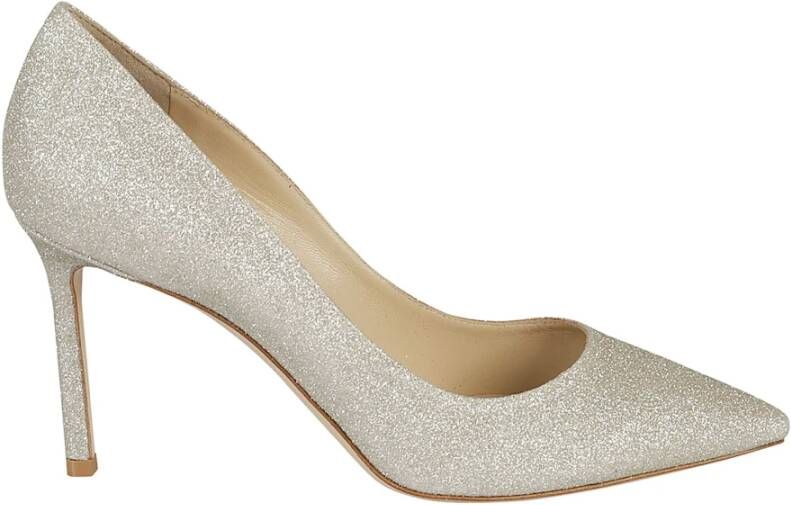 Jimmy Choo Glitter Slip-on Pumps Gray Dames