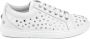 Jimmy Choo Leren sneakers met metalen sterren detail White Heren - Thumbnail 1