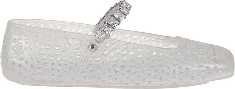 Jimmy Choo Metallic Ballerina met Kristalband