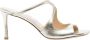 Jimmy Choo Metallic Leren Hakken Sandalen - Thumbnail 1
