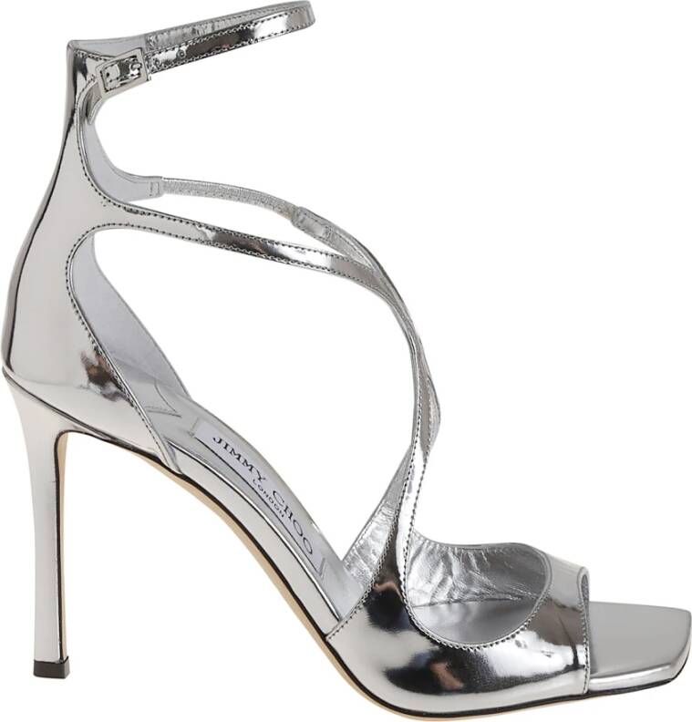 Jimmy Choo Metallic Sandalen Verhoog Stijl Chic Ontwerp