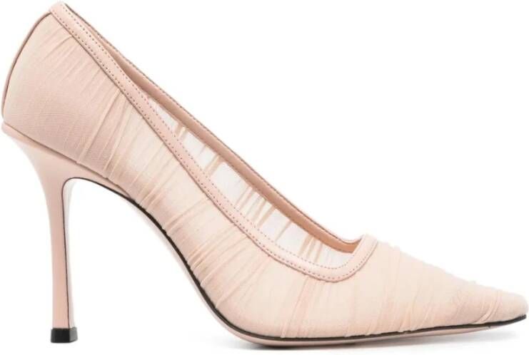 Jimmy Choo Naakte Gedrapeerde Hakken