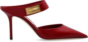 Jimmy Choo Nell hakken muiltjes Rood Dames