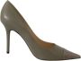 Jimmy Choo Elegante Pebble Amika Leren Pumps Green Dames - Thumbnail 1