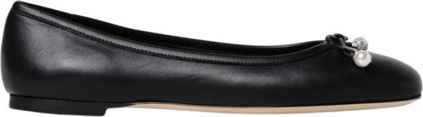 Jimmy Choo Elme Ballerina Flats met kristalversierde parels Black Dames - Foto 2