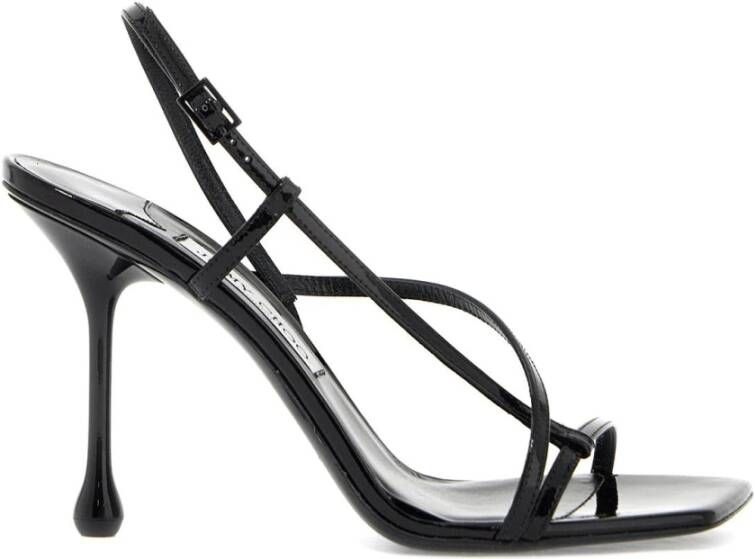 Jimmy Choo Patentleren Sandalen met Kruisbanden Black Dames