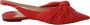 Jimmy Choo Rode leren flats met puntige neus Red Dames - Thumbnail 1