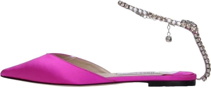 Jimmy Choo Saeda pumps verfraaid met kristallen Roze