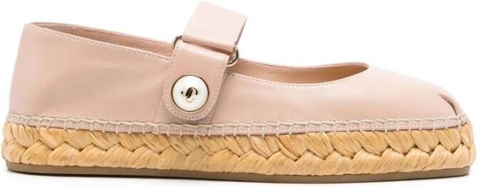Jimmy Choo Poederroze Ronde Neus Band Schoenen
