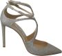 Jimmy Choo Platinum Ice Lancer Leren Pumps Gray Dames - Thumbnail 1