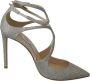 Jimmy Choo Platinum Ice Lancer Leren Pumps Gray Dames - Thumbnail 1