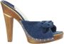 Jimmy Choo Pre-owned Cotton heels Blue Dames - Thumbnail 1