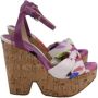 Jimmy Choo Pre-owned Cotton sandals Multicolor Dames - Thumbnail 1