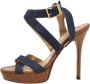 Jimmy Choo Pre-owned Denim sandals Blue Dames - Thumbnail 1