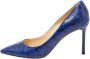 Jimmy Choo Pre-owned Fabric heels Blue Dames - Thumbnail 1