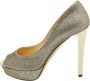 Jimmy Choo Pre-owned Fabric heels Gray Dames - Thumbnail 1