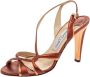 Jimmy Choo Pre-owned Fabric sandals Gray Dames - Thumbnail 1