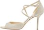 Jimmy Choo Pre-owned Fabric sandals Gray Dames - Thumbnail 1