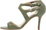 Jimmy Choo Pre-owned Fabric sandals Green Dames - Thumbnail 1