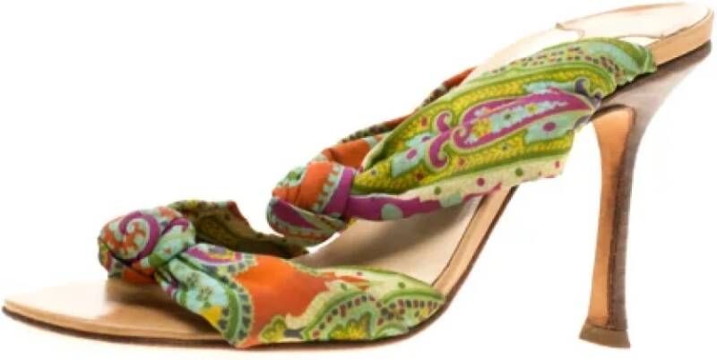 Jimmy Choo Pre-owned Fabric sandals Multicolor Dames